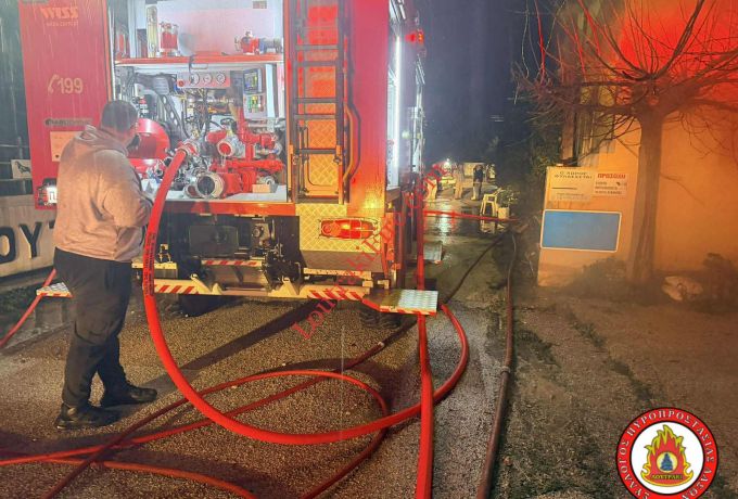 Άμεση Επέμβαση σε Πυρκαγιά στο Λυχνάρι Λουτρακίου